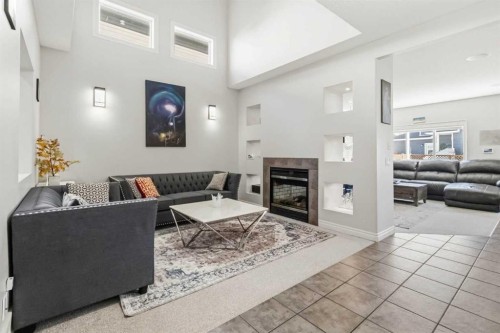 19 Saddleland Drive, Calgary, AB - Indoor With Fireplace
