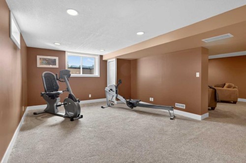 31 Rosetree Road Nw, Calgary, AB - Indoor Photo Showing Gym Room