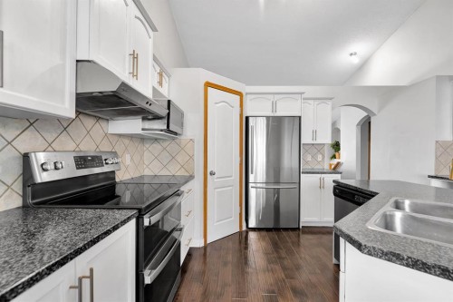 132 West Creek Drive, Chestermere, AB - Indoor Photo Showing Kitchen With Stainless Steel Kitchen With Double Sink With Upgraded Kitchen