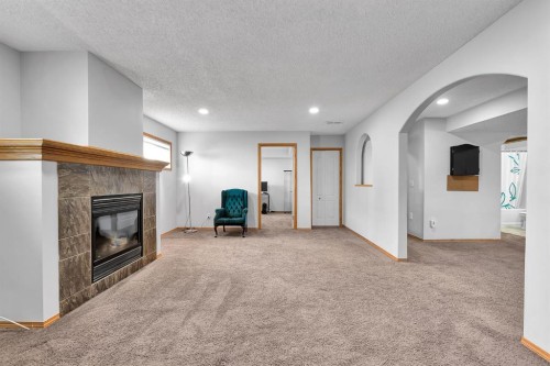 132 West Creek Drive, Chestermere, AB - Indoor With Fireplace