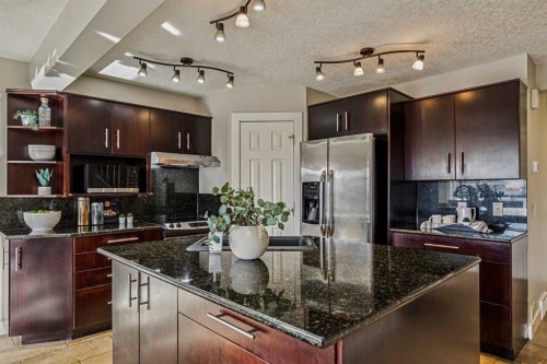 286 Mountain Park Drive Se, Calgary, AB - Indoor Photo Showing Kitchen With Upgraded Kitchen