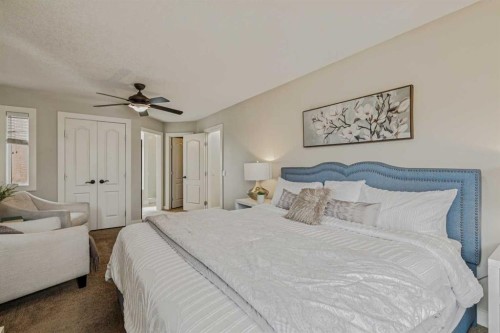 286 Mountain Park Drive Se, Calgary, AB - Indoor Photo Showing Bedroom