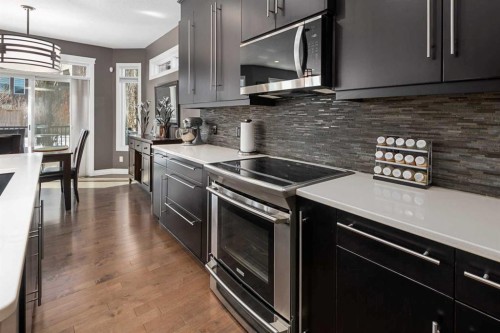 323 Nolan Hill Boulevard Nw, Calgary, AB - Indoor Photo Showing Kitchen With Upgraded Kitchen