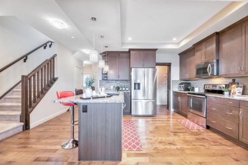 173 Redstone Common Ne, Calgary, AB - Indoor Photo Showing Kitchen With Stainless Steel Kitchen With Upgraded Kitchen
