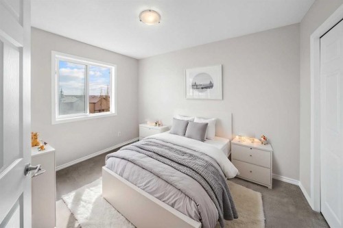 99 Covemeadow Close Ne, Calgary, AB - Indoor Photo Showing Bedroom