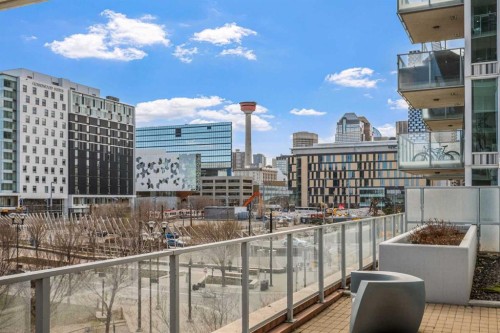 604-519 Riverfront Avenue Se, Calgary, AB - Outdoor With Balcony