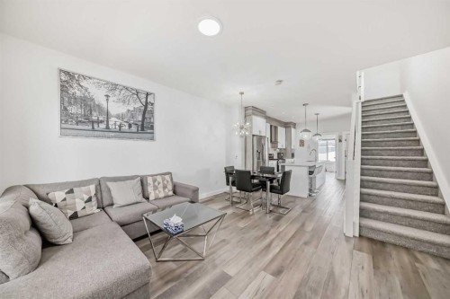 516-95 Skyview Close Ne, Calgary, AB - Indoor Photo Showing Living Room