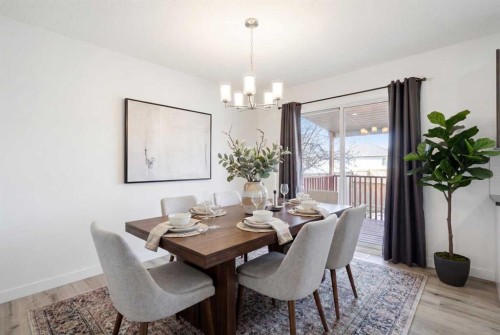 24 Martindale Drive Ne, Calgary, AB - Indoor Photo Showing Dining Room