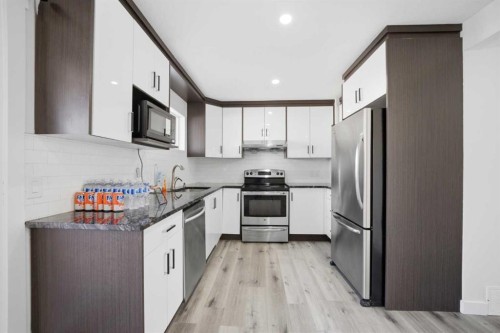 24 Martindale Drive Ne, Calgary, AB - Indoor Photo Showing Kitchen With Stainless Steel Kitchen With Upgraded Kitchen