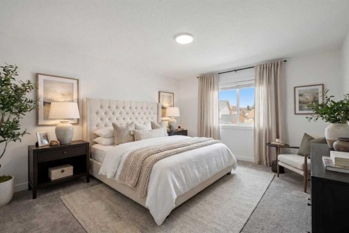 24 Martindale Drive Ne, Calgary, AB - Indoor Photo Showing Bedroom