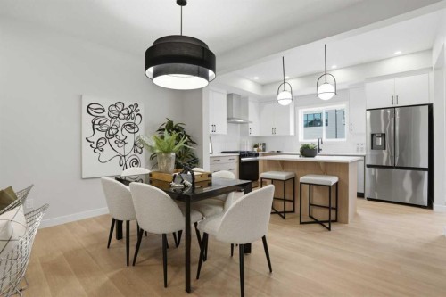 72 Buffaloberry Manor Se, Calgary, AB - Indoor Photo Showing Dining Room