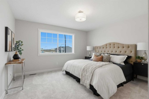 72 Buffaloberry Manor Se, Calgary, AB - Indoor Photo Showing Bedroom