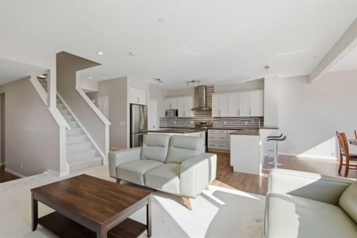 1456 Livingston Way Ne, Calgary, AB - Indoor Photo Showing Living Room