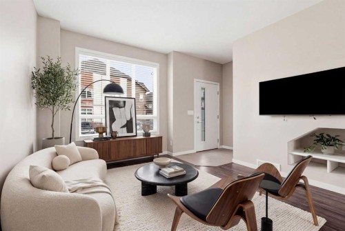 235 Copperstone Park Se, Calgary, AB - Indoor Photo Showing Living Room