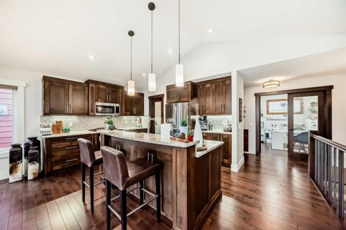 3 Cimarron Springs Circle, Okotoks, AB - Indoor Photo Showing Kitchen With Upgraded Kitchen