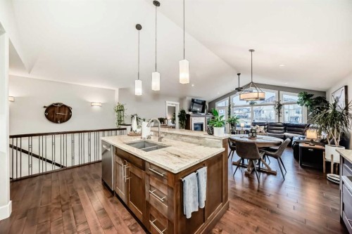 3 Cimarron Springs Circle, Okotoks, AB - Indoor Photo Showing Kitchen With Double Sink
