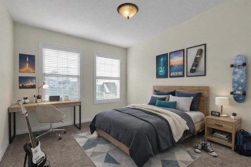 8 Legacy Terrace Se, Calgary, AB - Indoor Photo Showing Bedroom
