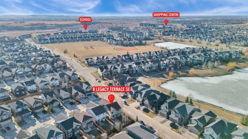 8 Legacy Terrace Se, Calgary, AB - Outdoor With View