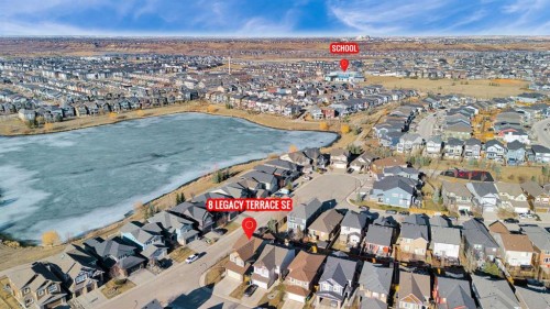 8 Legacy Terrace Se, Calgary, AB - Outdoor With Body Of Water With View