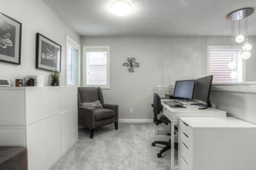 54 Silverado Plains Common Sw, Calgary, AB - Indoor Photo Showing Office