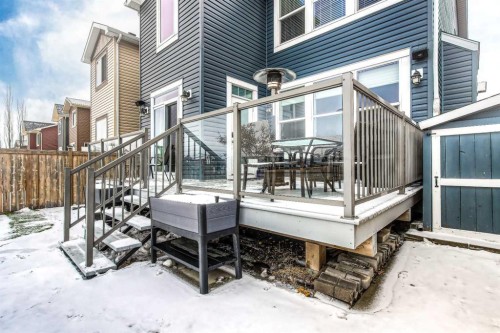 54 Silverado Plains Common Sw, Calgary, AB - Outdoor With Deck Patio Veranda