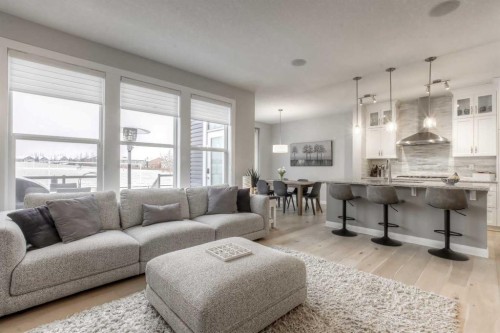 54 Silverado Plains Common Sw, Calgary, AB - Indoor Photo Showing Living Room