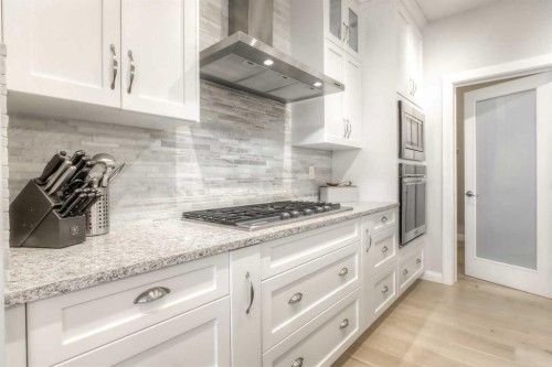 54 Silverado Plains Common Sw, Calgary, AB - Indoor Photo Showing Kitchen With Upgraded Kitchen