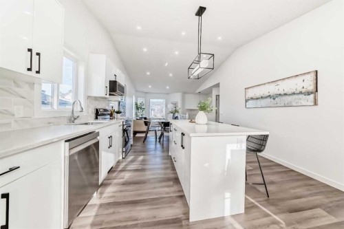 244 Coverdale Court Ne, Calgary, AB - Indoor Photo Showing Kitchen With Upgraded Kitchen