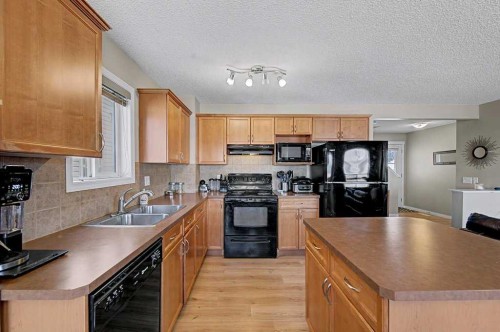 260 Covebrook Place Ne, Calgary, AB - Indoor Photo Showing Kitchen With Double Sink