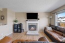 260 Covebrook Place Ne, Calgary, AB  - Indoor Photo Showing Living Room With Fireplace 