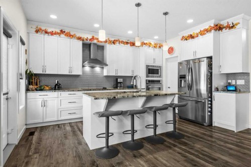 204 Walden Parade Se, Calgary, AB - Indoor Photo Showing Kitchen With Upgraded Kitchen