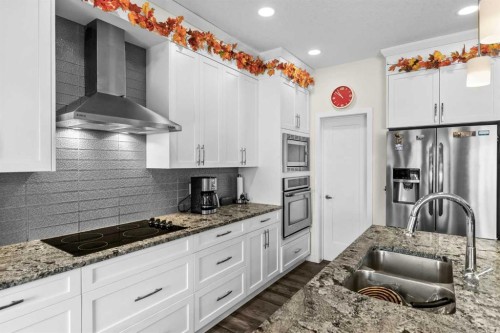 204 Walden Parade Se, Calgary, AB - Indoor Photo Showing Kitchen With Double Sink With Upgraded Kitchen