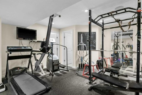 204 Walden Parade Se, Calgary, AB - Indoor Photo Showing Gym Room