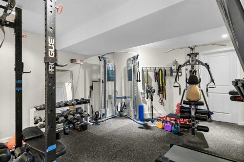 204 Walden Parade Se, Calgary, AB - Indoor Photo Showing Gym Room