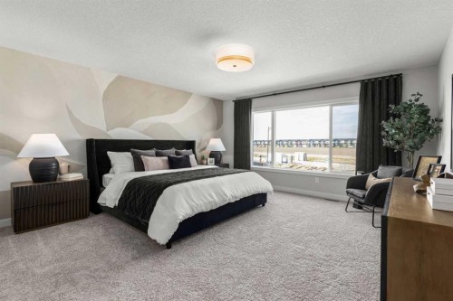 291 Rivercrest Way, Cochrane, AB - Indoor Photo Showing Bedroom