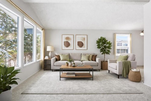 107 Nottingham Road, Calgary, AB - Indoor Photo Showing Living Room