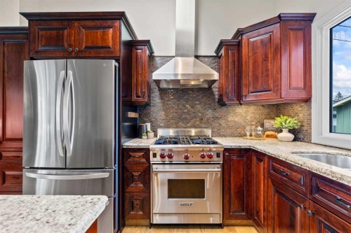 36 Lake Twintree Place Se, Calgary, AB - Indoor Photo Showing Kitchen With Upgraded Kitchen