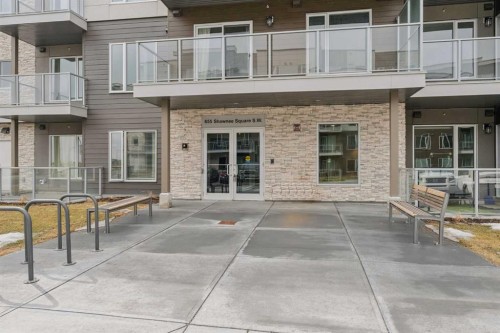 201-655 Shawnee Square Sw, Calgary, AB - Outdoor With Balcony
