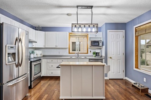 10 Big Springs Hill Se, Airdrie, AB - Indoor Photo Showing Kitchen With Double Sink