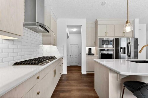 192 Cityspring Way Ne, Calgary, AB - Indoor Photo Showing Kitchen With Stainless Steel Kitchen With Upgraded Kitchen