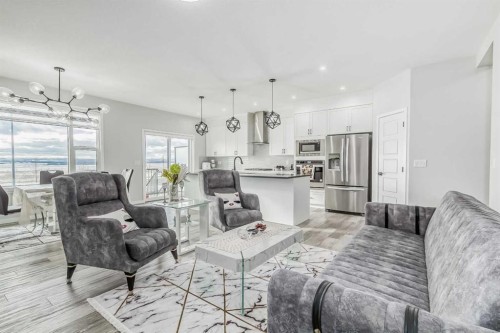 612 Seton Circle Se, Calgary, AB - Indoor Photo Showing Living Room