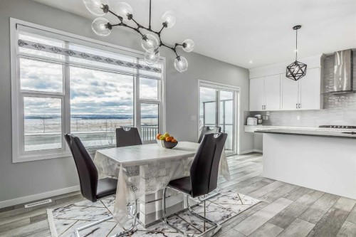 612 Seton Circle Se, Calgary, AB - Indoor Photo Showing Dining Room