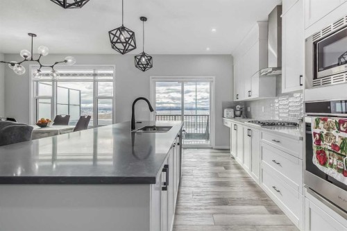 612 Seton Circle Se, Calgary, AB - Indoor Photo Showing Kitchen With Upgraded Kitchen
