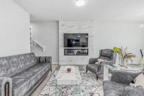 612 Seton Circle Se, Calgary, AB - Indoor Photo Showing Living Room