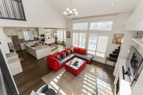 129 Kinniburgh Gardens, Chestermere, AB - Indoor Photo Showing Living Room