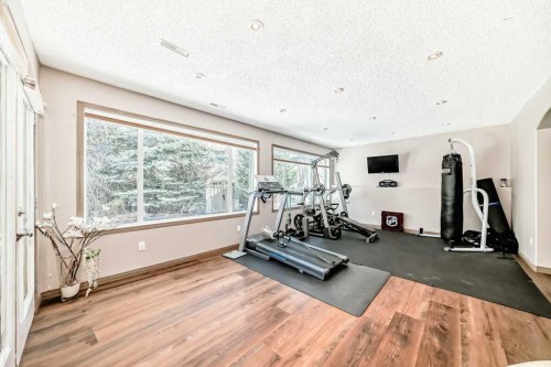 40 Cougar Ridge Heights Sw, Calgary, AB - Indoor Photo Showing Gym Room