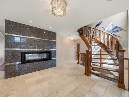 10703 Willowgreen Drive Se, Calgary, AB - Indoor With Fireplace
