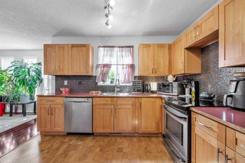 53 Shawfield Road Sw, Calgary, AB - Indoor Photo Showing Kitchen With Stainless Steel Kitchen With Double Sink