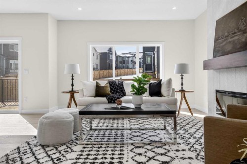 997 Alpine Drive Sw, Calgary, AB - Indoor Photo Showing Living Room