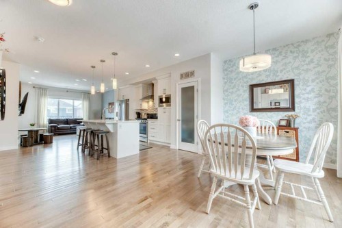 204 Sundown Road, Cochrane, AB - Indoor Photo Showing Dining Room